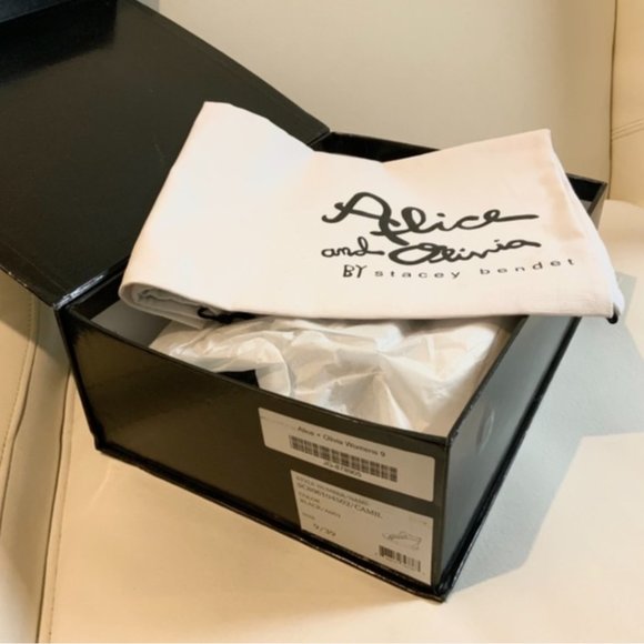 Alice + Olivia Camil Glitter Womens Mid-Top Black Fashion Sneakers Athletic Shoe - Picture 6 of 10